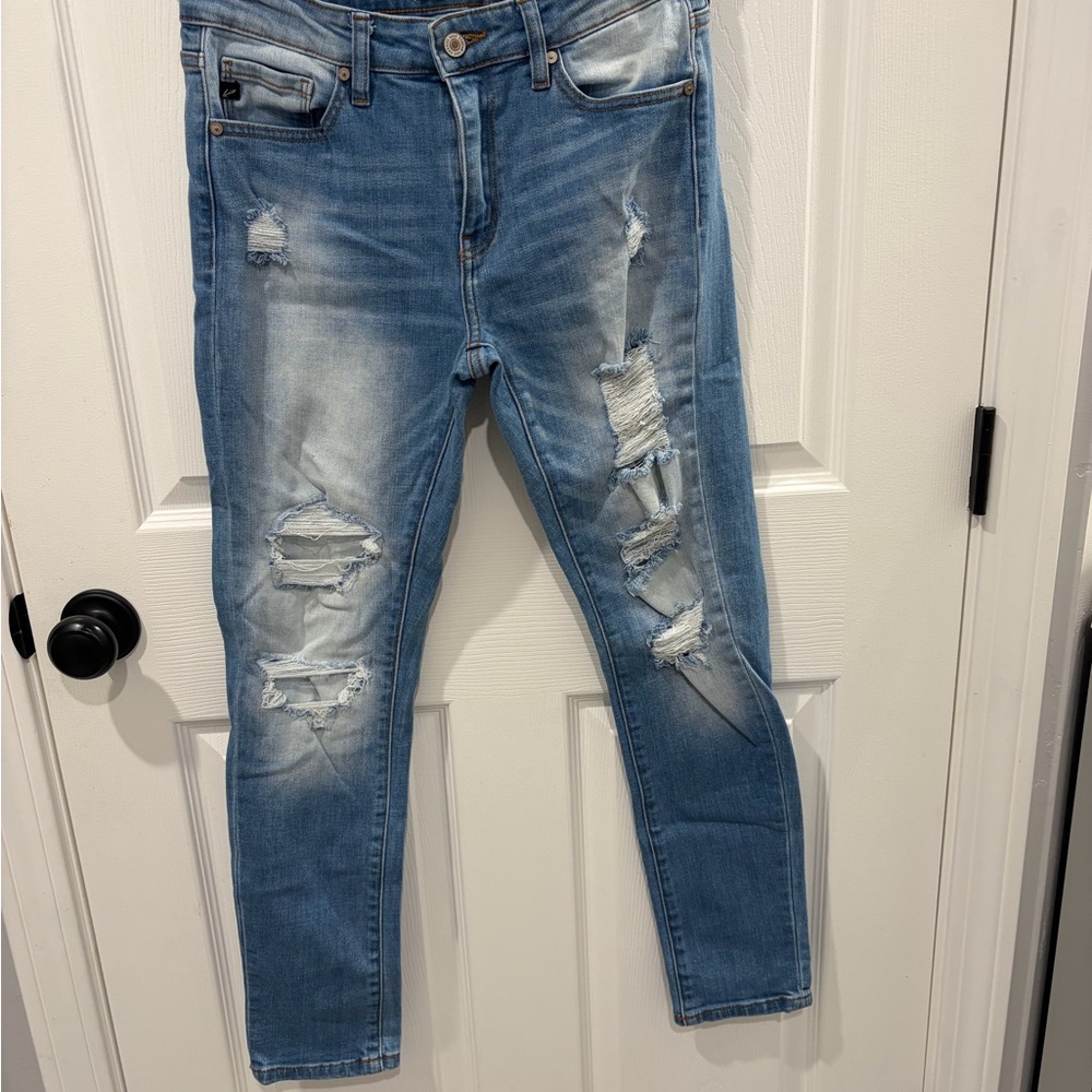 KanCan Light Blue Distressed Skinny Jeans